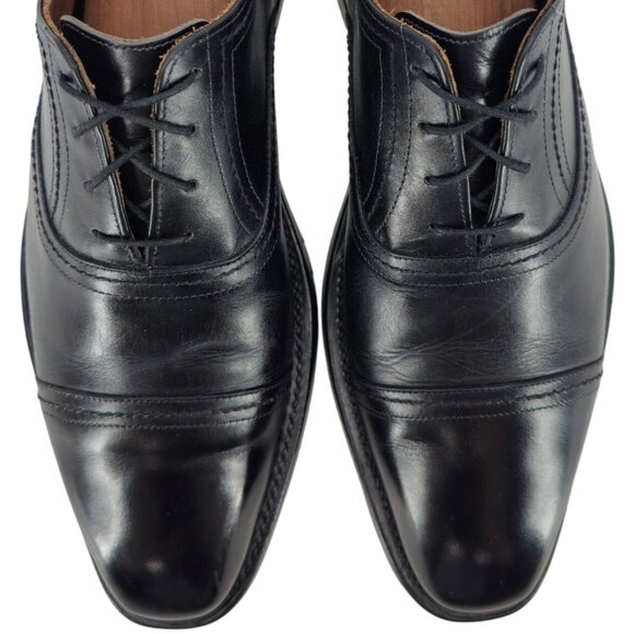 Allen Edmonds Westwood Mens size 10 Black Leather Dress Shoes Captoe Oxfords USA - Picture 2 of 13